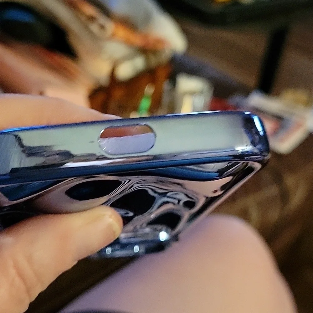 Silvery Blue Reflective iPhone 14 Case